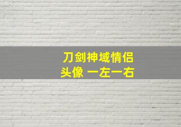 刀剑神域情侣头像 一左一右